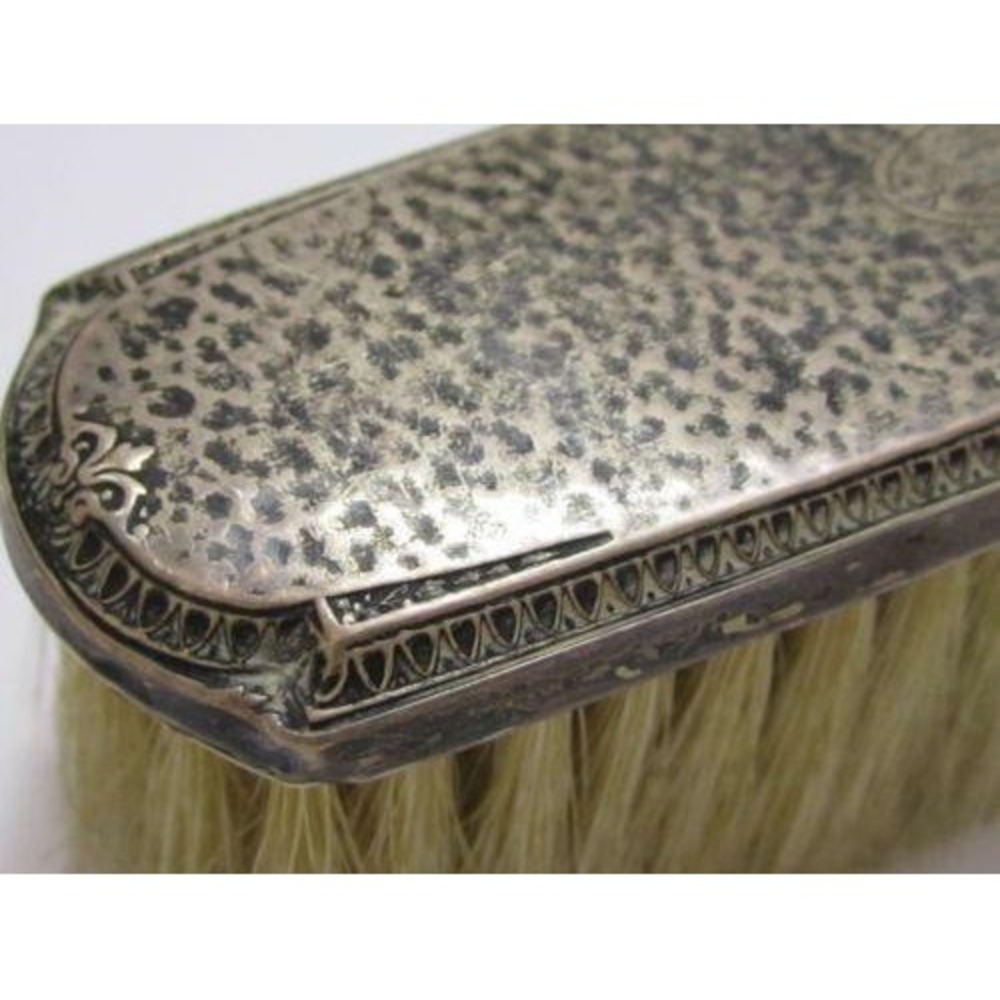 Old‎ Antique Signed Sterling Silver Cloth Clothing Brush*Blank Monogram*925 - Picture 4 of 6